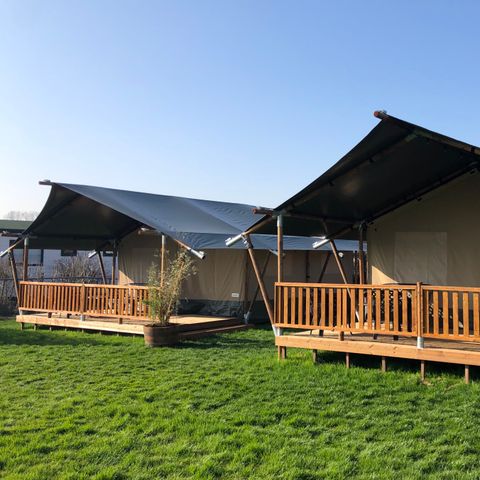 Tente en toile et en bois 6 personnes