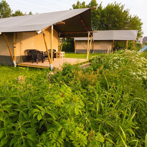 Tente en toile et en bois 6 personnes