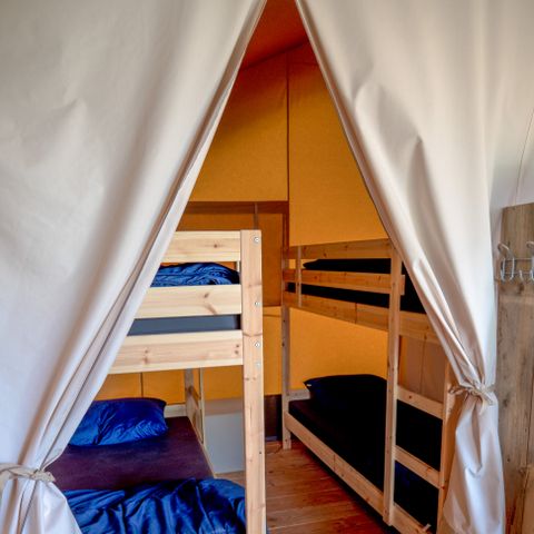 Tente en toile et en bois 6 personnes