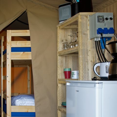 Tente en toile et en bois 4 personnes