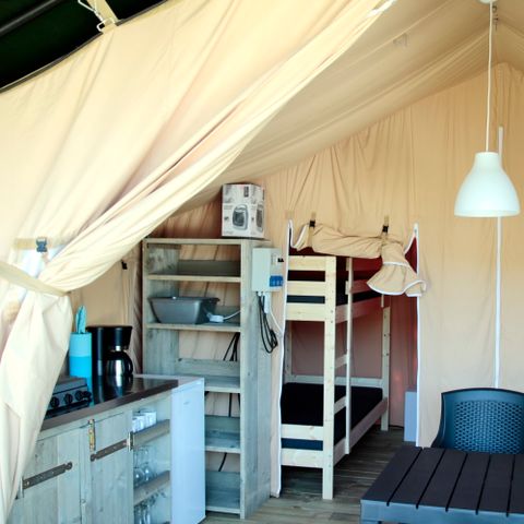 TENTE TOILE ET BOIS 4 personnes - Tente safari