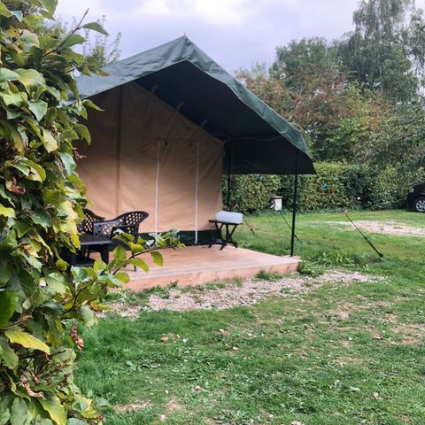 Tente en toile et en bois 4 personnes - Tente safari
