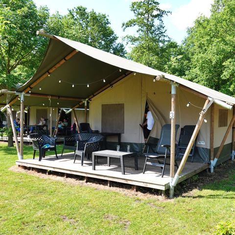Tente en toile et en bois 6 personnes