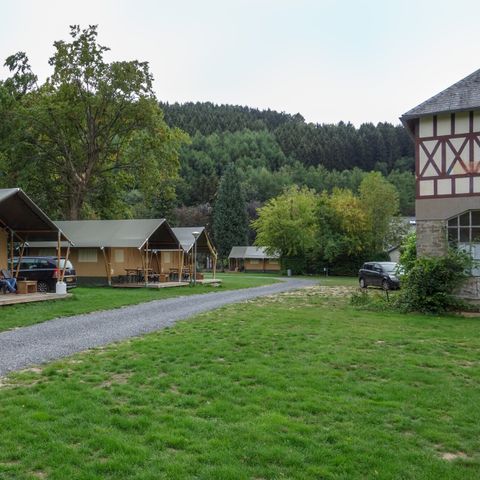 Tente en toile et en bois 6 personnes