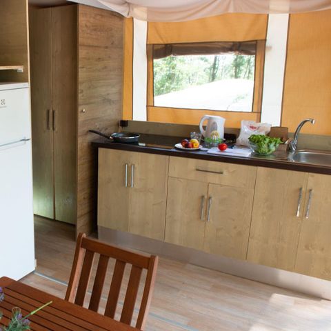 Tente en toile et en bois 5 personnes - Lodgetent Deluxe
