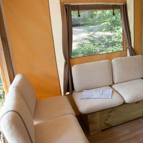 Tente en toile et en bois 5 personnes - Lodgetent Deluxe