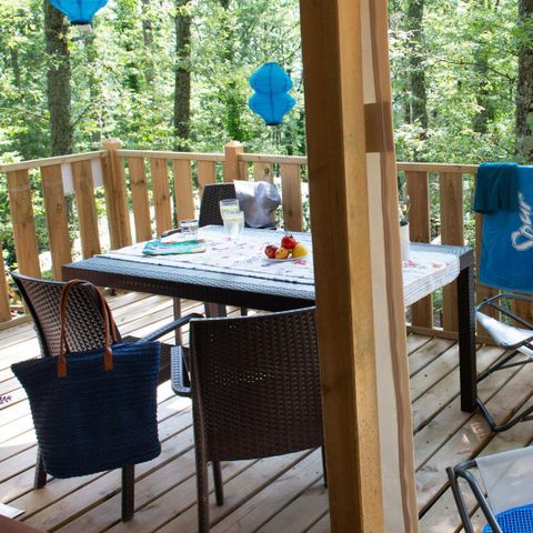 Tente en toile et en bois 5 personnes - Lodgetent Deluxe