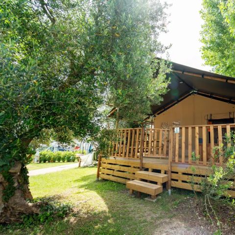 Tente en toile et en bois 4 personnes - Safari Tenten