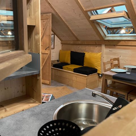 Tente en toile et en bois 5 personnes - Safari Lodge All Season