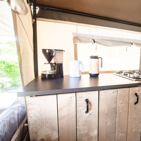 Tente en toile et en bois 4 personnes - Zelena Laguna - Tente Safari Confort