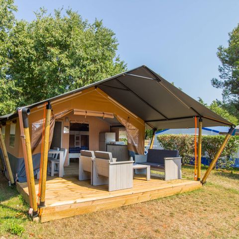 TENTE TOILE ET BOIS 5 personnes - Safaritent Comfort