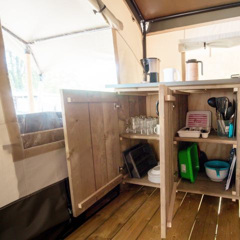 TENTE TOILE ET BOIS 5 personnes - Porto Sole - Tente Safari Confort