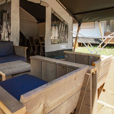 TENTE TOILE ET BOIS 5 personnes - Porto Sole - Tente Safari Confort