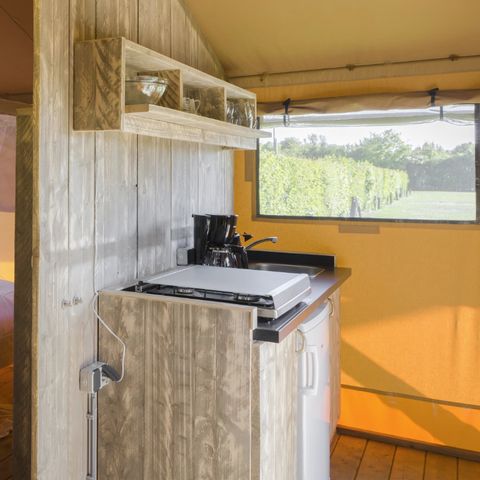 TENTE TOILE ET BOIS 4 personnes - Tente safari 4