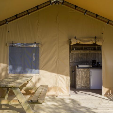TENTE TOILE ET BOIS 4 personnes - Tente safari 4