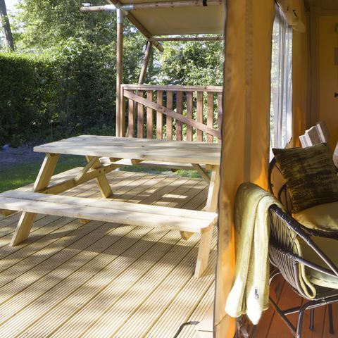 TENTE TOILE ET BOIS 4 personnes - Tente safari 4