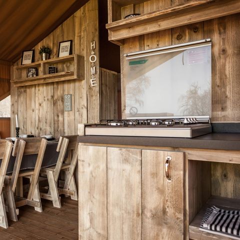 TENTE TOILE ET BOIS 6 personnes