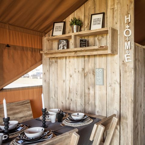 TENTE TOILE ET BOIS 6 personnes - (SAF6)