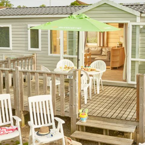 MOBILHOME 8 personnes -  Classic | 3 Ch. | 6/8 Pers. | Terrasse surélevée non couverte