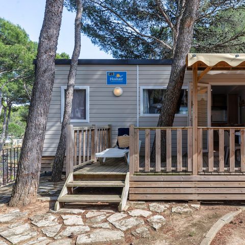 MOBILHOME 6 personnes - Premium Azure | 3 Ch. | 6 Pers. | Terrasse surélevée | Clim.