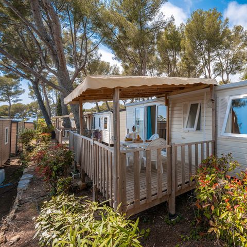 MOBILHOME 6 personnes - Premium Azure | 3 Ch. | 6 Pers. | Terrasse surélevée