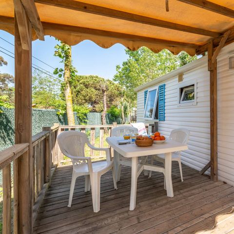MOBILHOME 8 personnes - Classic | 3 Ch. | 6/8 Pers. | Terrasse surélevée
