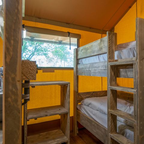Tente en toile et en bois 6 personnes