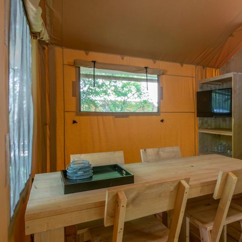 Tente en toile et en bois 4 personnes