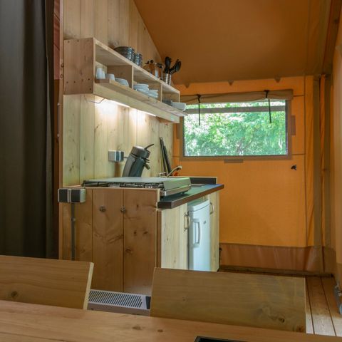 Tente en toile et en bois 4 personnes