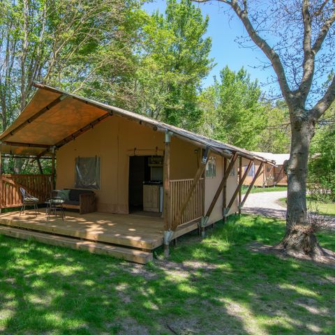 Tente en toile et en bois 4 personnes