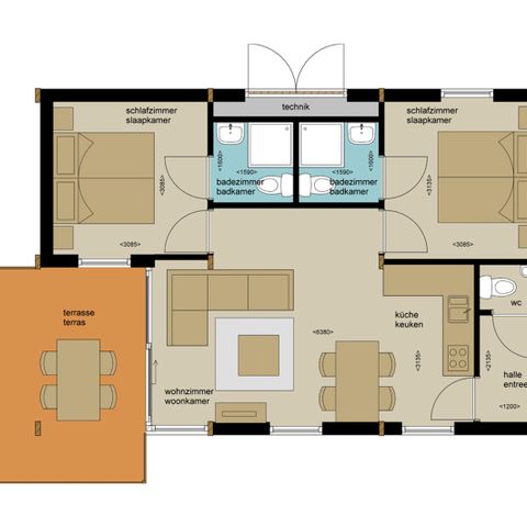 BUNGALOW 4 personnes - Waldhaus Luxe