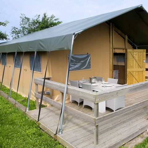 TENTE TOILE ET BOIS 4 personnes