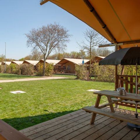 TENTE TOILE ET BOIS 6 personnes - Tente safari