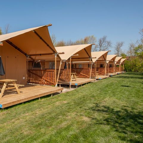 TENTE TOILE ET BOIS 6 personnes - Tente safari