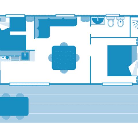 MOBILHOME 5 personnes - Cottage 5p 2ch ****