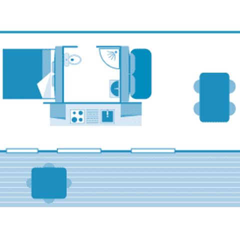 MOBILHOME 4 personnes - Suite Lodge 2/4 1ch ***