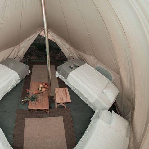 Tente en toile et en bois 2 personnes - Glamping