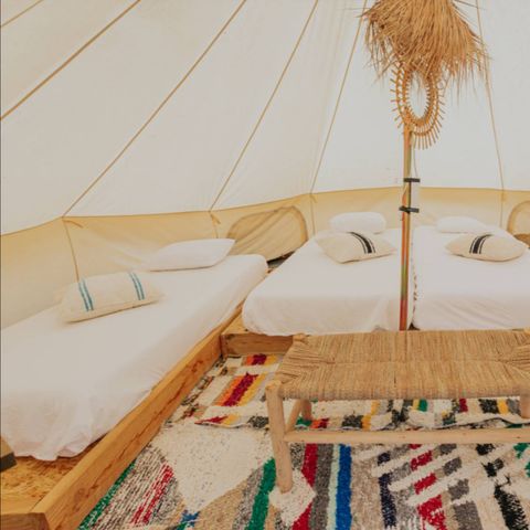 Tente en toile et en bois 4 personnes - Glamping 4P