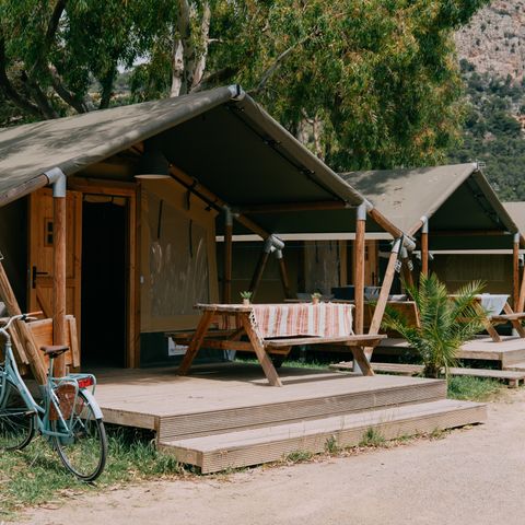 Tente en toile et en bois 4 personnes - Safari