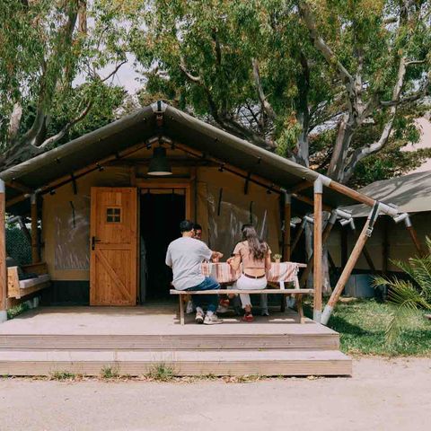 Tente en toile et en bois 4 personnes - Safari