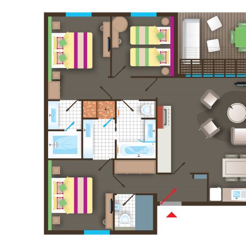 BUNGALOW 6 personnes - VIP BD450