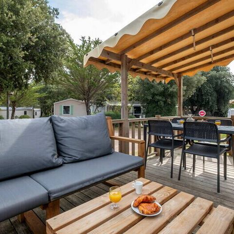 MOBILHOME 4 personnes - Mobil-home | Comfort | 2 Ch. | 4 Pers. | Terrasse Lounge | Clim.