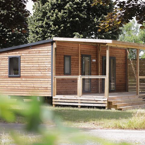 MOBILHOME 4 personnes - Nest29  30,8 m²- 2 chambres + Terrasse couverte + TV