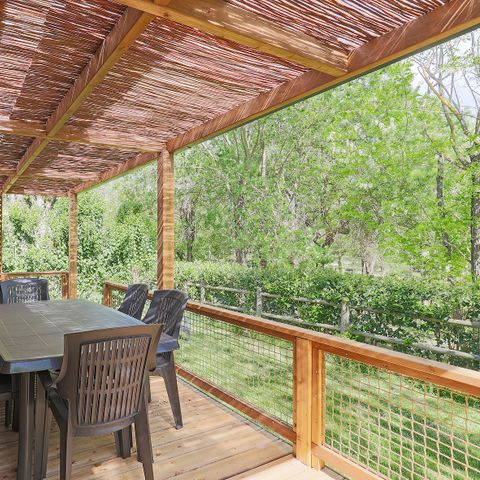 CHALET 4 personnes - Chalet Portland 35 m² - 3 chambres + Terrasse couverte + TV