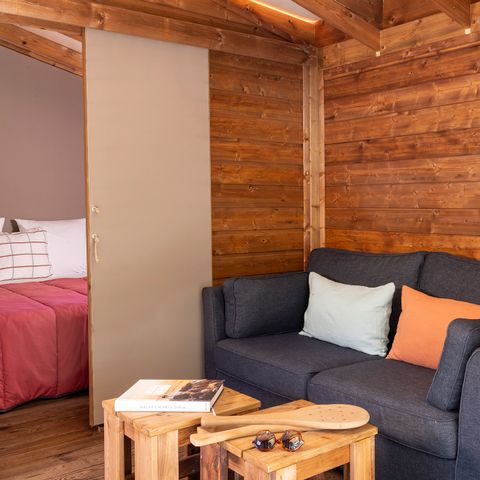 TENTE TOILE ET BOIS 4 personnes - Cosy Glamping, 2ch, 1 sdb