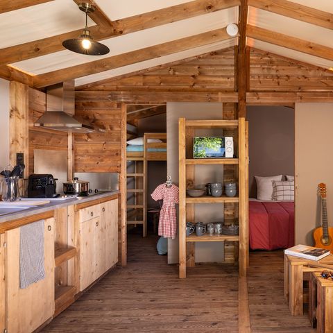 TENTE TOILE ET BOIS 4 personnes - Cosy Glamping, 2ch, 1 sdb
