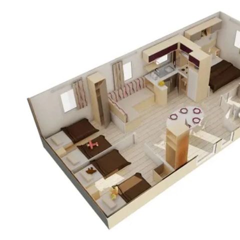 MOBILHOME 6 personnes - CONFORT - TV