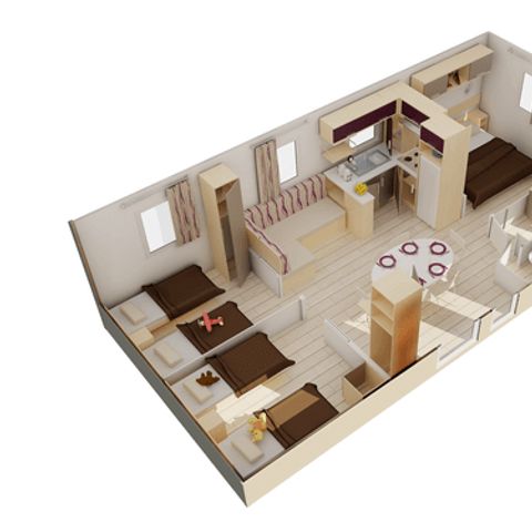 MOBILHOME 6 personnes - Confort 3 CH 6 pers