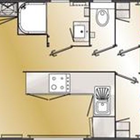 MOBILHOME 6 personnes - Grand Confort 3 CH 6 pers