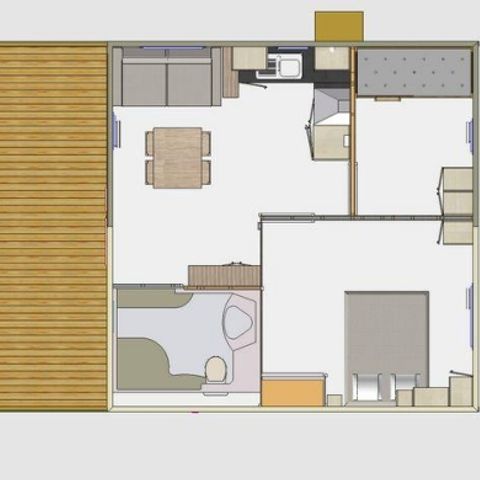 CHALET 4 personnes - Chalet Standard PMR 2 CH 4 pers